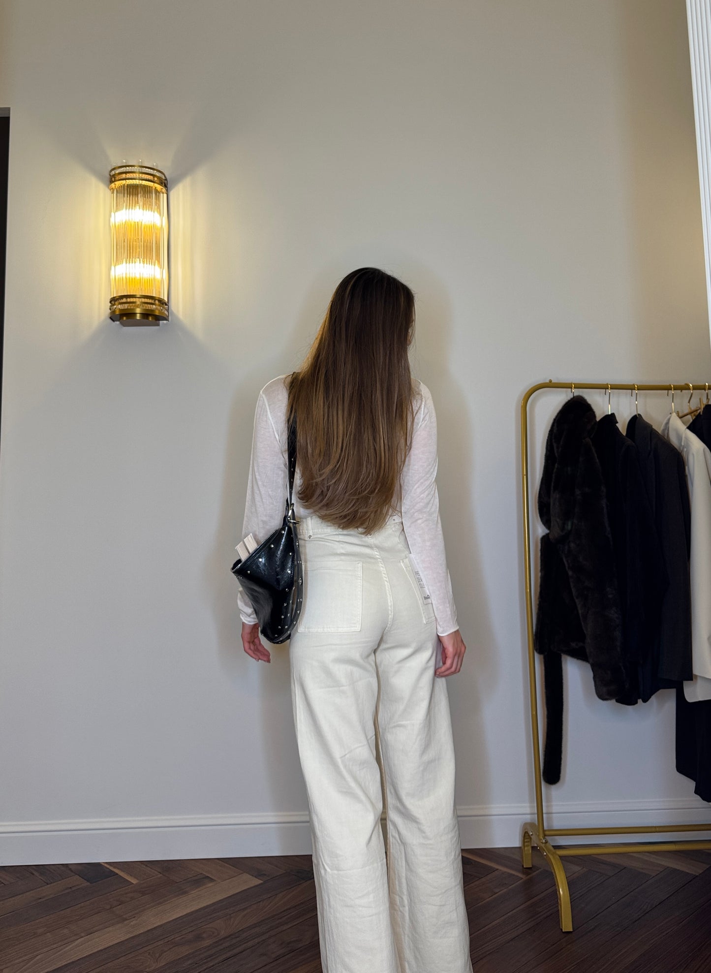 Pantalone Écru “Weekend à Paris”