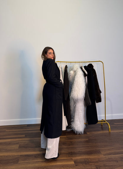 Cappotto Lungo con Cintura – Élégance Parisienne