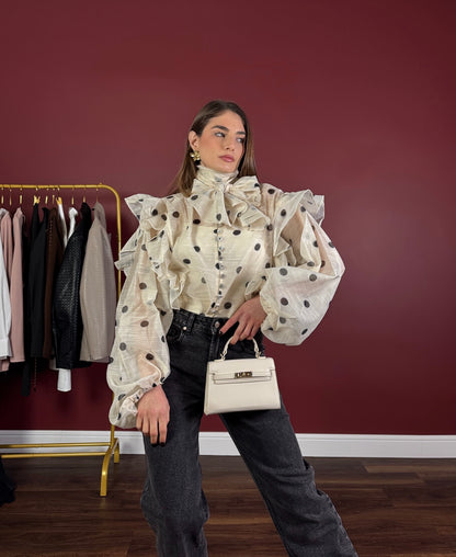 Camicia Romantic Pois