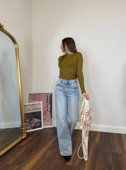 Jeans foulard bloom 🌸