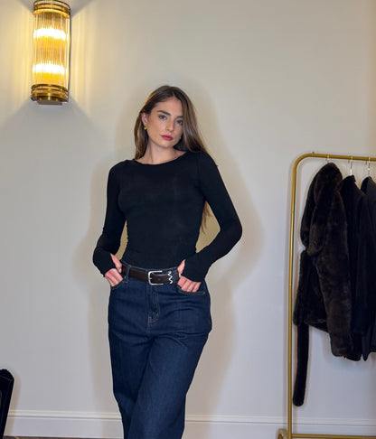 Body cashmere nero-Essential