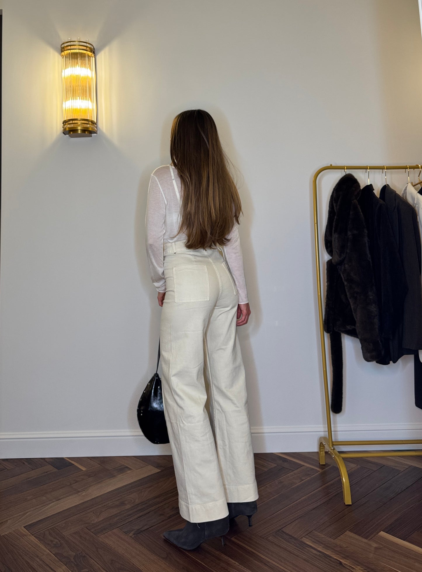 Pantalone Écru “Weekend à Paris”