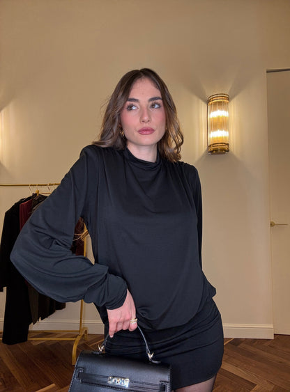 Abito Nero Schiena Scoperta – Chic