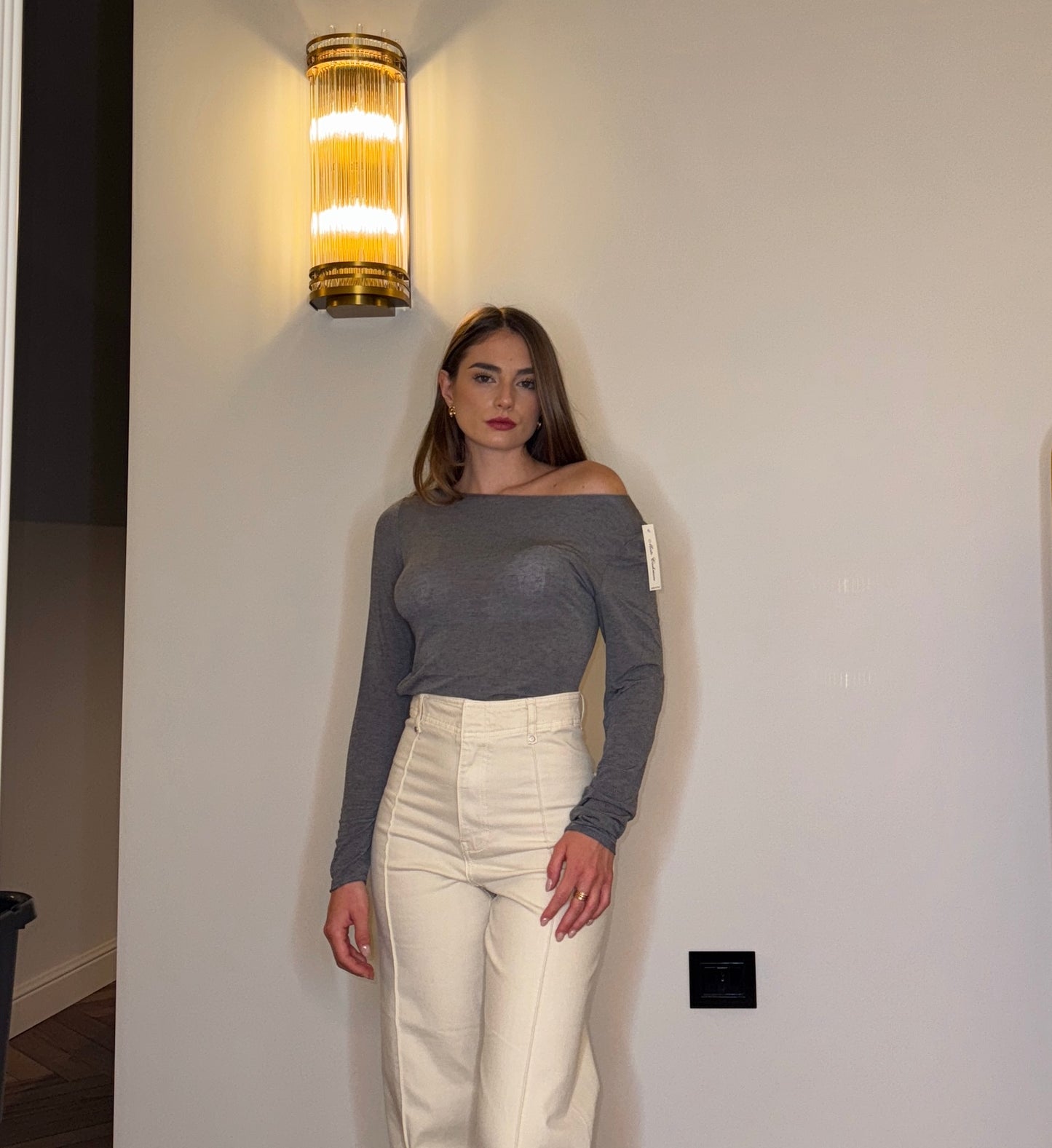 Maglia in Cashmere Grigio – Essential
