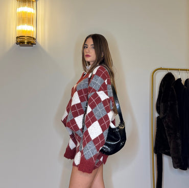 Coordinato Argyle Bordeaux