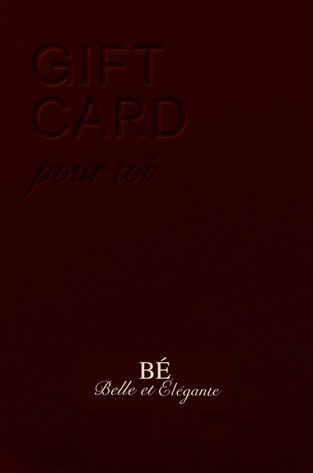 Gift Card By Belle Et Élégante